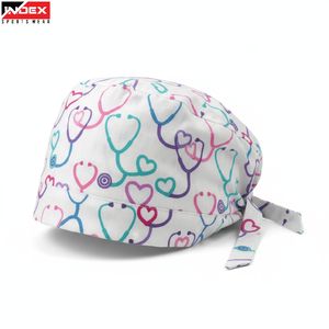 Chapeau d'infirmière polyvalent, réglable avec lien à nouer, chapeau médical respirant, bonnet chirurgical pour infirmières, médecins, personnel hospitalier - Product Image 1