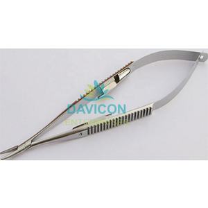 Soporte de aguja para microcirugía, soporte de aguja para microcirugía, liso, plano, 5,3/4 pulgadas - Product Image 4