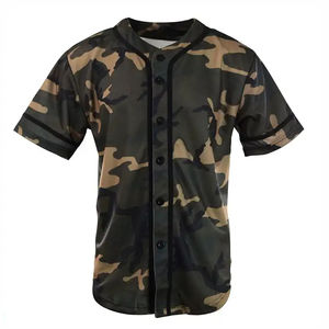 Maillot de baseball personnalisé respirant grande taille, t-shirt de baseball avec impression par transfert thermique 100% polyester antibactérien - Product Image 1