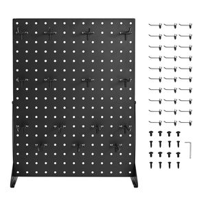 Espositore da Tavolo con Pannello Forato 17 X 13 Pollici, 30 Ganci, Pannello in Acciaio Laminato a Freddo Rinforzato, Materiale Acrilico - Product Image 1