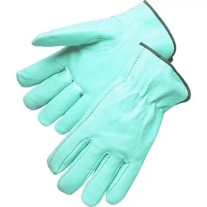 Premium Quality Goat Grain Leather Anti-Cut Waterproof Safety <b>Gloves</b> with Elastic Wristlet for Driver Work and Mechanical Tasks - Product Image 6