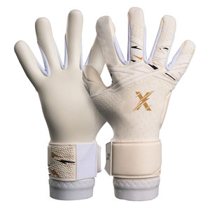 Gants d'entraînement de gardien de but en cuir de haute qualité, avec grip en latex antidérapant, design respirant à doigts complets, fermeture réglable à boucle auto-agrippante - Product Image 1