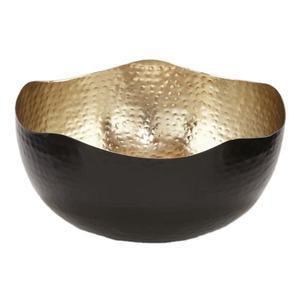 Bol en métal de couleur noire, centre de table, bol décoratif pour fruits, bol de service en métal, par un exportateur indien - Product Image 1