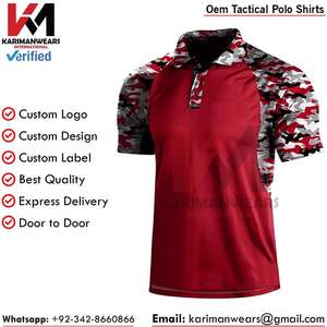 Camiseta de Polo Táctica Personalizada para Paintball, Antipilling, Antiencogimiento, Ropa Deportiva de Alto Rendimiento, Suministro al por Mayor - Product Image 4