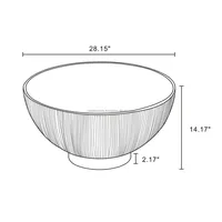 Bol décoratif en métal fait main, au design contemporain minimaliste et luxueux, pour l'ameublement de la pièce, design contemporain