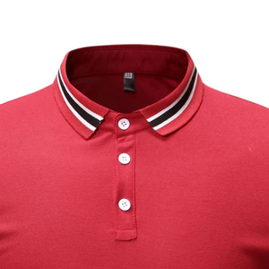 เสื้อโปโลผู้ชายลำลอง ขายดี ดีไซน์ใหม่ รับทำโลโก้ สีพื้น ระบายอากาศได้ดี - Product Image 5