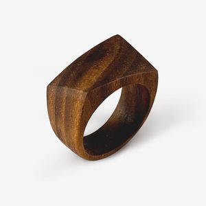 Ensemble d'anneaux de serviette en bois personnalisés, modernes, luxueux, écologiques, durables, pour la table de mariage, la maison et le restaurant - Product Image 1