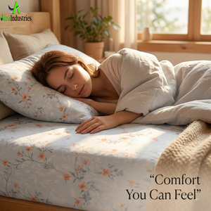 Marbella King Size Floral Printed Bedsheet <b>Set</b> | Soft Cotton <b>Bedding</b> <b>Set</b> with Pillow Covers | Lightweight Breathable Home Decor - Product Image 4