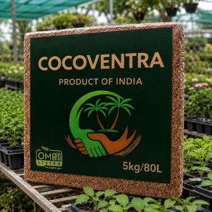 บล็อกพีท Cocoventra CV-7001 ยอดขายสูงสุด แบบ Low EC ผ่านการล้างสามครั้ง เกรดสำหรับโรงเรือนปลูกพืชไร้ดิน ขนาด 80 ลิตร ราคา CIF สำหรับประเทศอียิปต์ - Product Image 1