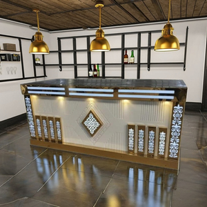 Muebles de Barra Resistentes al Agua, Ecológicos, Duraderos, Multifuncionales, de Uso Comercial, Plegables y Ajustables de Madera - Product Image 3