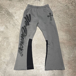 Custom Men's Windproof Regular Fit <b>Side</b> Zipper Front Pocket Track Pants Grunge Y2K Streetwear Joggers Microfleece <b>Trouser</b> Blank - Product Image 5