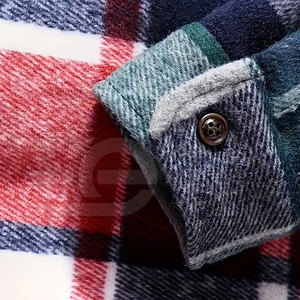 Camisas de Franela para Hombre, Casuales, de Algodón a Cuadros, Manga Larga, Suaves y Cómodas, con Botones, Estilo Moderno para Trabajo - Product Image 5