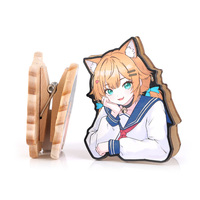 Pince à documents en bois personnalisée, étanche, avec motif Anime/Dessin animé et service OEM