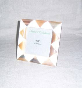 Cadre photo classique en bois, laiton et résine avec incrustation de corne, écologique, taille personnalisée, pour décoration intérieure, salon, cadeau - Product Image 5