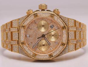 Luxury Men's Stainless Steel Moissanite <b>Watch</b> Square <b>Case</b> ETA Mechanical Movement Analog Roman Numeral Push Button Hidden Clasp - Product Image 1