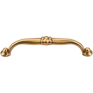 Poignée de meuble moderne en laiton, design incurvé, quincaillerie durable, finition nickel satiné pour armoire, commode, poignée de porte - Product Image 5