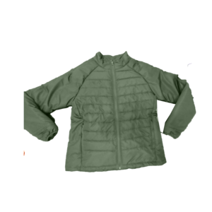 Veste matelassée grise pour homme, coupe classique, col montant, fermeture éclair coupe-vent, vêtement d'hiver décontracté - Product Image 5