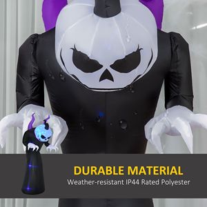 7 Gonfiabili LED di Halloween per Decorazioni Esterne: Zucca, Grimaccione e Fantasma Gonfiabili per Feste in Giardino! - Product Image 6