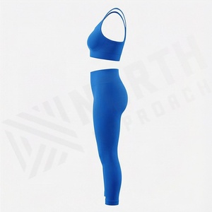 Ropa Deportiva Antibacteriana para Mujer, Conjunto de Yoga, Logotipo Personalizado, Ropa de Gimnasio, Ropa Deportiva Activa, Prendas de Ejercicio - Product Image 3