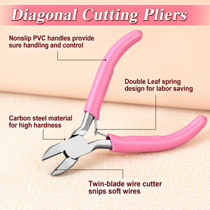 4 Inch Stainless Steel Side Cutters for Jewelry Making Diagonal Pliers <b>Wire</b> Cutters Mini Jewelry Tool <b>Wire</b> Zip Ties <b>Crafting</b> - Product Image 6