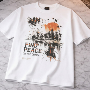 Fabrication professionnelle de t-shirts pour hommes à coupe ample, t-shirts unis surdimensionnés de qualité supérieure, OEM ODM - Product Image 1
