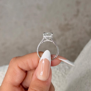 7 Carat Radiant Cut Lab grown Diamond <b>Ring</b> 925 Sterling <b>Silver</b> Beautiful <b>Ring</b> Gift For Her - Product Image 3