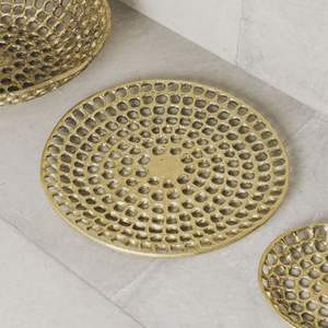 Posavasos de latón de último diseño, posavasos de acero inoxidable, manteles individuales, manteles de comedor, posavasos de metal grabado a precio de fábrica al por mayor - Product Image 5