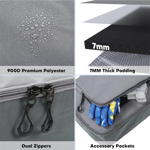 Sac de ski léger avec plusieurs compartiments et conception facile à transporter, sac de snowboard avec fermetures éclair robustes - Product Image 5