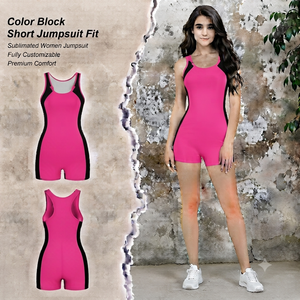Custom Sexy & Club High Waist Long Sleeveless Deep V Front Zip Breathable One Piece <b>Bodycon</b> Jumpsuit <b>Playsuit</b> for Women - Product Image 3