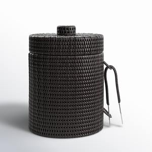 Cesta enfriadora de bebidas de ratán negro para botellas de champán, cubo de hielo para bebidas, esencial para la cocina - Product Image 6