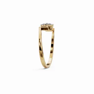 Anillo de Diamante Cultivado en Laboratorio Florence en Oro Amarillo de 18K, Corte Redondo, Juego de 4 Piezas, Certificado IGI, Claridad VVS, Anillo de Lujo para Mujer en Oferta - Product Image 2