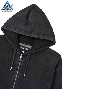 Custom <b>Mens</b> Acid <b>Wash</b> Zip Up Hoodie Blank Vintage Mineral <b>Wash</b> Heavyweight French Terry Full Zipper Hooded Sweatshirt - Product Image 6