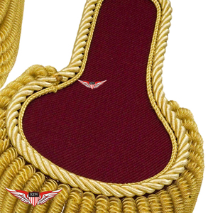 Epaulettes de hombro de alta personalización con borlas de oro y adornos bordados con flecos - Product Image 4