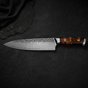 Cuchillo de Chef Damasco Hecho a Mano de Calidad Superior, Cuchillo de Cocina Profesional Afilado como una Navaja, Acero Forjado a Mano, OEM ODM, Cuchillo Ecológico - Product Image 3