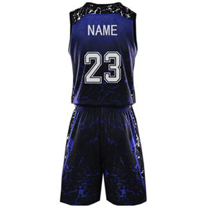Ensemble d'uniformes de basketball personnalisés pour hommes à faible MOQ, 100 % polyester, logo frontal, vêtements de sport respirants, meilleure vente - Product Image 3