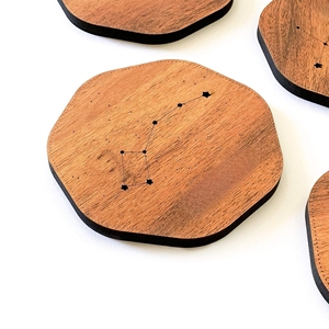 Sous-verres et sets de table en bois écologiques de haute qualité, réutilisables, pour bars, hôtels, restaurants, tables à manger, cadeaux promotionnels parfaits - Product Image 4