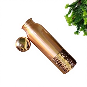 Factory High Selling Eco-Friendly Copper Water Bottle <b>Tea</b> <b>Infuser</b> Dishwasher Safe Table Decor Lunch Drinkware High Standard Lid - Product Image 1