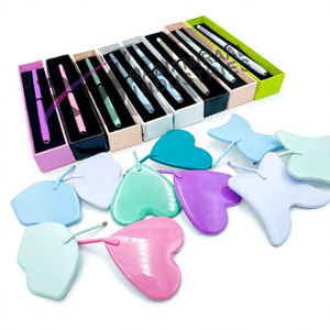 กระจกแต่งหน้าสแตนเลสขยาย 3 เท่า สำหรับต่อขนตา มี 3 รูปทรง 7 สีเคลือบผง - Product Image 5