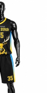 Shorts de basketball blancs pour femmes, sans manches, col rond, imprimé par transfert thermique, respirant, en Spandex/Nylon, coupe athlétique, toutes tailles - Product Image 4