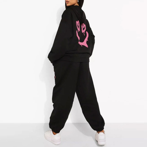 Sudadera Oversize Personalizable para Mujer, Transpirable, Tallas Grandes, 100% Algodón, Estilo Casual de Invierno, con Encaje, Color Sólido - Product Image 2