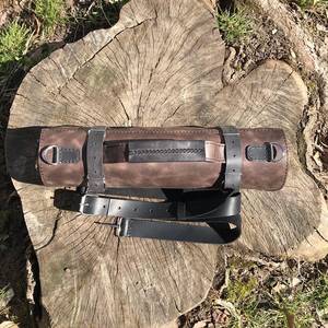 Étui à couteaux en cuir véritable de qualité supérieure, sac de rangement pour couteaux de chef, organiseur professionnel d'outils culinaires, protection anti-odeurs - Product Image 6