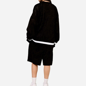 Oversized mesh streetwear jersey unisex ademende lange mouw American football jersey logo design private label groothandel OEM - Product Image 4