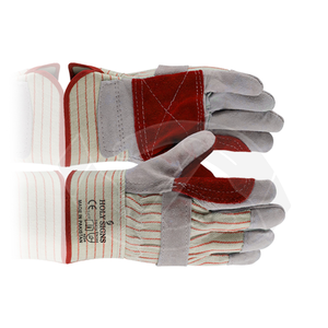 Guantes de Trabajo Resistentes con Protección Antivibración y Doble Palma Reforzada de Cuero para Uso en Construcción e Industria - Product Image 5