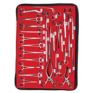 Kit de Instrumentos Quirúrgicos Veterinarios Premium de 29 Piezas, Herramientas de Acero Inoxidable, Instrumentos Médicos Manuales Reutilizables para Uso en Animales - Product Image 2