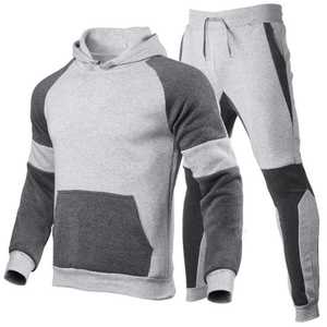 Veste et pantalon de jogging pour homme, coupe ajustée, col rond, taille élastique, manches courtes, respirant, écologique, séchage rapide, léger - Product Image 1
