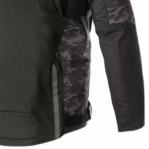 Men's Motorcycle <b>Jacket</b> Full Sleeve Windproof All Seasons Riding Gear Black <b>Camo</b> Print Design - Product Image 3