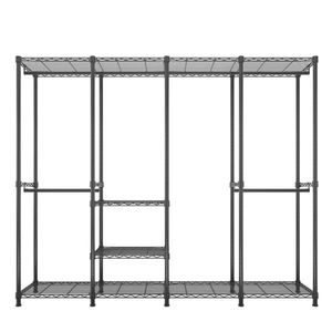 Appendiabiti in Metallo Resistente 190x40x190cm, Organizzatore Armadio Portatile con Filo Metallico e Appendiabiti per Casa - Product Image 6