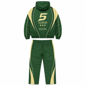 Ensemble coupe-vent vert et jaune à capuche avec fermeture éclair, manches longues, vêtements de sport unisexes pour adultes, séchage rapide, ensemble de survêtement d'automne, coupe-vent zippé - Product Image 6