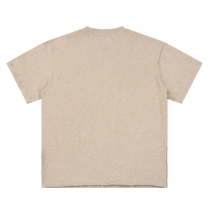 Blank Oversized 260gsm <b>Acid</b> Wash Jersey Front 100% Cotton Heavyweight <b>Drop</b> Shoulder T-Shirt Wholesale - Product Image 4