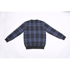 Pull fin et léger à col ras du cou pour homme, en laine mérinos tricotée, manches longues, couleur unie, collection automne, col polo tricoté, quart de col - Product Image 2